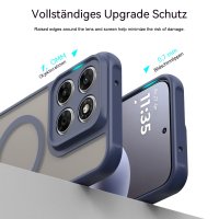 Magsafe Handyhülle für Motorola Moto G67 / G77 Matt Case Schutzhülle Kratzfest Magnet Hülle Blau