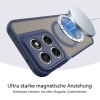Magsafe Handyhülle für Motorola Moto G67 / G77 Matt Case Schutzhülle Kratzfest Magnet Hülle Blau