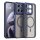 Magsafe Handyhülle für Motorola Moto G67 / G77 Matt Case Schutzhülle Kratzfest Magnet Hülle Blau