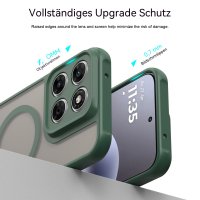 Magsafe Handyhülle für Motorola Moto G67 / G77 Matt Case Schutzhülle Kratzfest Magnet Hülle Grün