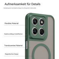 Magsafe Handyhülle für Motorola Moto G67 / G77 Matt Case Schutzhülle Kratzfest Magnet Hülle Grün