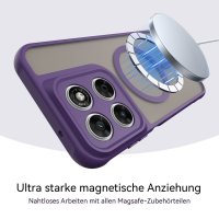 Magsafe Handyhülle für Motorola Moto G67 / G77 Matt Case Schutzhülle Kratzfest Magnet Hülle Lila
