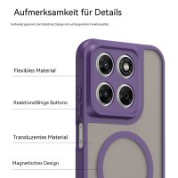 Magsafe Handyhülle für Motorola Moto G67 / G77 Matt Case Schutzhülle Kratzfest Magnet Hülle Lila