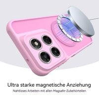 Magsafe Handyhülle für Motorola Moto G67 / G77 Matt Case Schutzhülle Kratzfest Magnet Hülle Pink