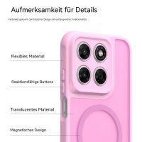 Magsafe Handyhülle für Motorola Moto G67 / G77 Matt Case Schutzhülle Kratzfest Magnet Hülle Pink