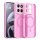 Magsafe Handyhülle für Motorola Moto G67 / G77 Matt Case Schutzhülle Kratzfest Magnet Hülle Pink