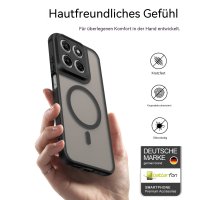 Magsafe Handyhülle für Motorola Moto G67 / G77 Matt Case Schutzhülle Kratzfest Magnet Hülle Schwarz