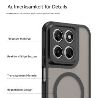 Magsafe Handyhülle für Motorola Moto G67 / G77 Matt Case Schutzhülle Kratzfest Magnet Hülle Schwarz