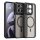 Magsafe Handyhülle für Motorola Moto G67 / G77 Matt Case Schutzhülle Kratzfest Magnet Hülle Schwarz