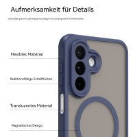 Handyhülle Magnet Case Schutzhülle Kratzfest für Samsung Galaxy A27 Blau