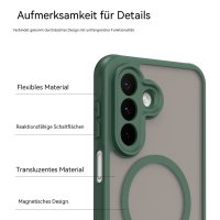 Handyhülle Magnet Case Schutzhülle Kratzfest für Samsung Galaxy A27 Grün
