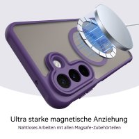 Handyhülle Magnet Case Schutzhülle Kratzfest für Samsung Galaxy A27 Lila