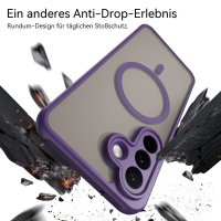 Handyhülle Magnet Case Schutzhülle Kratzfest für Samsung Galaxy A27 Lila