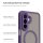 Handyhülle Magnet Case Schutzhülle Kratzfest für Samsung Galaxy A27 Lila