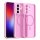 Handyhülle Magnet Case Schutzhülle Kratzfest für Samsung Galaxy A27 Pink