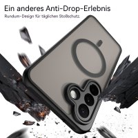 Handyhülle Magnet Case Schutzhülle Kratzfest für Samsung Galaxy A27 Schwarz