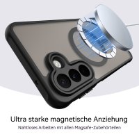 Handyhülle Magnet Case Schutzhülle Kratzfest für Samsung Galaxy A27 Schwarz