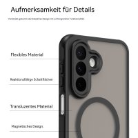 Handyhülle Magnet Case Schutzhülle Kratzfest für Samsung Galaxy A27 Schwarz