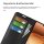 Wallet Case für Honor 600 Schwarz