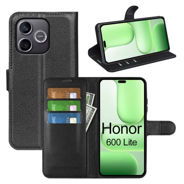 Wallet Case für Honor 600 Lite Schwarz