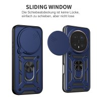 Outdoor Panzer Hülle für Honor Magic 8 Pro Handyhülle Slide Kameraschutz Ringhalter Blau