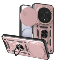 Outdoor Panzer Hülle für Honor Magic 8 Pro Handyhülle Slide Kameraschutz Ringhalter Rosegold