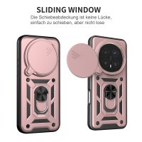 Outdoor Panzer Hülle für Honor Magic 8 Pro Handyhülle Slide Kameraschutz Ringhalter Rosegold