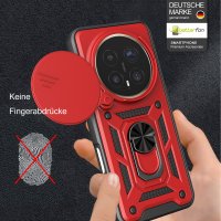 Outdoor Panzer Hülle für Honor Magic 8 Pro Handyhülle Slide Kameraschutz Ringhalter Rot