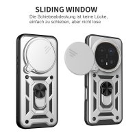 Outdoor Panzer Hülle für Honor Magic 8 Pro Handyhülle Slide Kameraschutz Ringhalter Silber