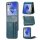 Hülle für Samsung Galaxy Z Flip 8 - Handyhülle Schutzhülle Flip Case Etui Petrol