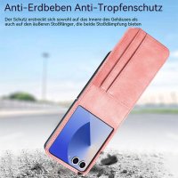 Hülle für Samsung Galaxy Z Flip 8 - Handyhülle Schutzhülle Flip Case Etui Rosa