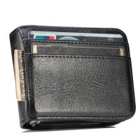 Hülle für Samsung Galaxy Z Flip 8 - Handyhülle Schutzhülle Flip Case Etui Schwarz