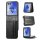 Hülle für Samsung Galaxy Z Flip 8 - Handyhülle Schutzhülle Flip Case Etui Schwarz