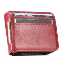 Hülle für Samsung Galaxy Z Flip 8 - Handyhülle Schutzhülle Flip Case Etui Weinrot