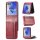 Hülle für Samsung Galaxy Z Flip 8 - Handyhülle Schutzhülle Flip Case Etui Weinrot