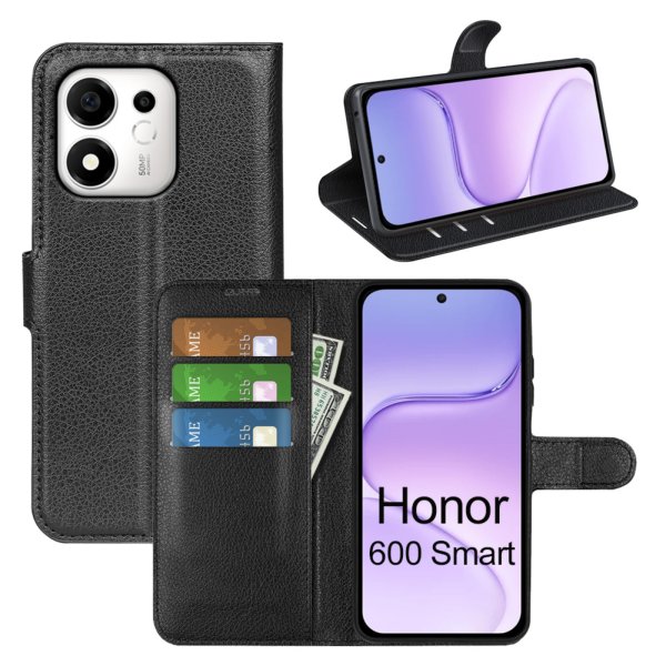 Wallet Case für Honor 600 Smart Schwarz