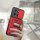 Outdoor Panzer Hülle für Motorola Moto G87 Kameraschutz Ring Case Stoßfest Rot