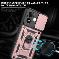 Outdoor Hülle Xiaomi Redmi Note 17 Pro 5G Handyhülle Kameraschutz Ringhalter Rosegold