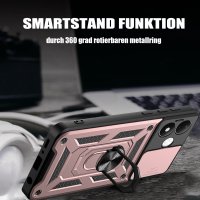 Outdoor Hülle Xiaomi Redmi Note 17 Pro 5G Handyhülle Kameraschutz Ringhalter Rosegold