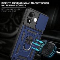 Outdoor Hülle Xiaomi Redmi Note 17 Pro 5G Handyhülle Kameraschutz Ringhalter Blau