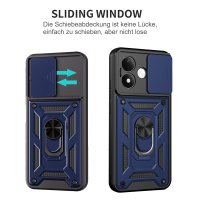 Outdoor Hülle Xiaomi Redmi Note 17 Pro 5G Handyhülle Kameraschutz Ringhalter Blau