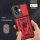 Outdoor Panzer Hülle für Honor 600 Smart Handyhülle mit Slide Kameraschutz Ringhalter Rot