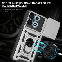 Outdoor Hülle für Motorola Edge 70 Max Kameraschutz Ring Case Stoßfest Silber