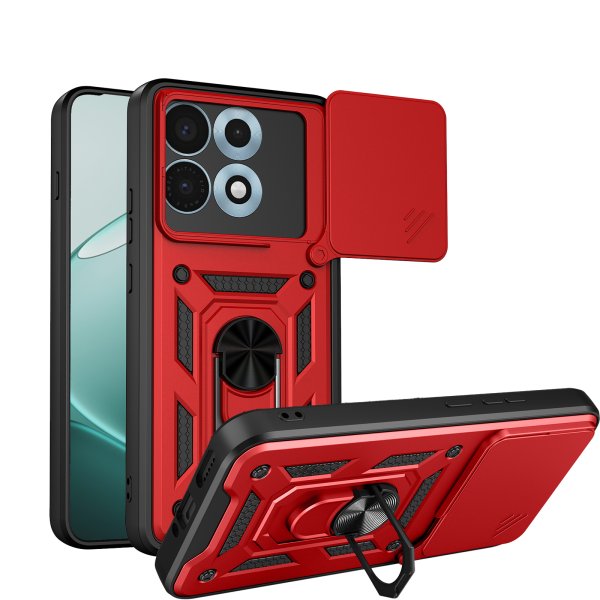 Outdoor Hülle für Motorola Edge 70 Max Kameraschutz Ring Case Stoßfest Rot
