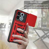 Outdoor Hülle für Motorola Edge 70 Max Kameraschutz Ring Case Stoßfest Rot