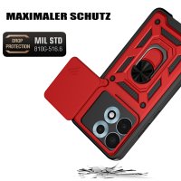 Outdoor Hülle für Motorola Edge 70 Max Kameraschutz Ring Case Stoßfest Rot