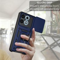 Outdoor Hülle für Motorola Edge 70 Max Kameraschutz Ring Case Stoßfest Blau