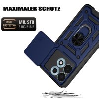 Outdoor Hülle für Motorola Edge 70 Max Kameraschutz Ring Case Stoßfest Blau