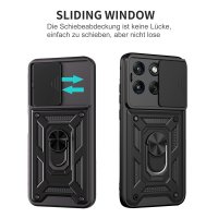 Outdoor Hülle für Motorola Edge 70 Fusion Kameraschutz Ring Case Schwarz