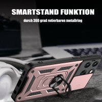 Outdoor Hülle für Motorola Edge 70 Fusion Kameraschutz Ring Case Rosegold